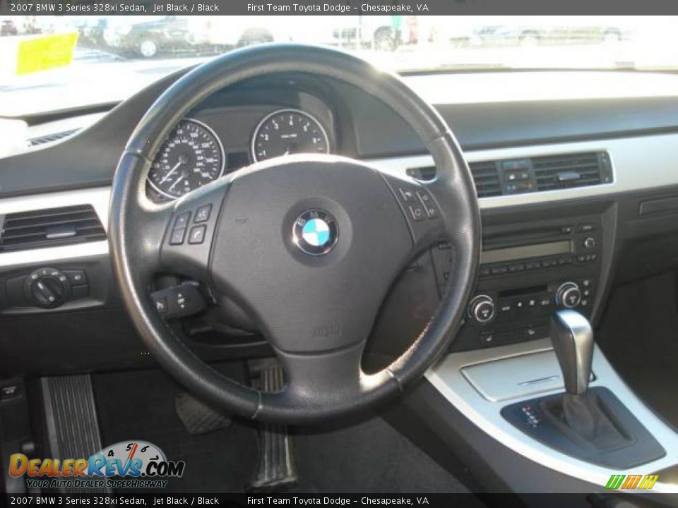 2007 BMW 3 Series 328xi Sedan Jet Black / Black Photo #11