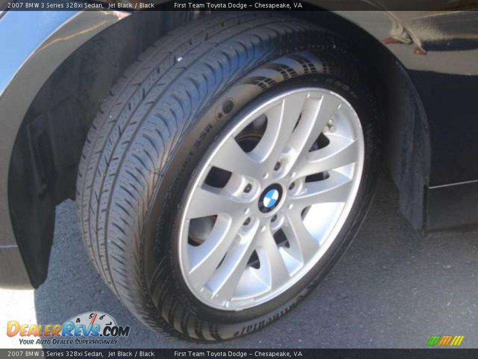 2007 BMW 3 Series 328xi Sedan Jet Black / Black Photo #19