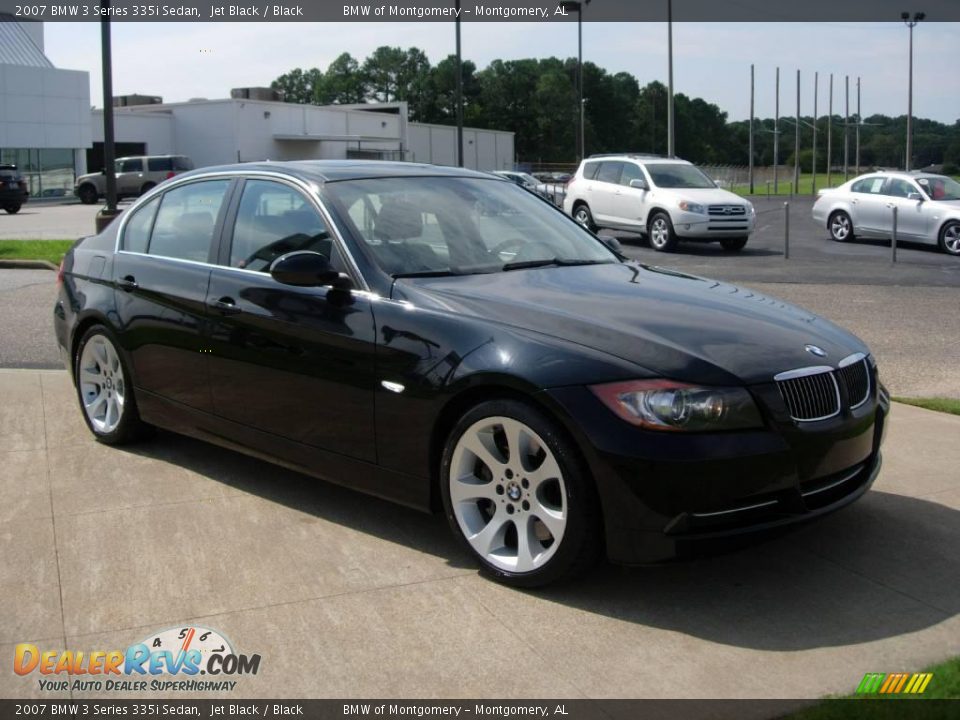 2007 BMW 3 Series 335i Sedan Jet Black / Black Photo #2