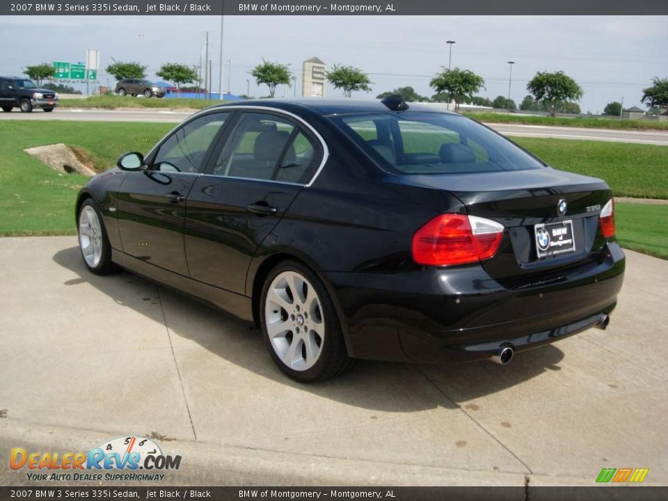 2007 BMW 3 Series 335i Sedan Jet Black / Black Photo #3