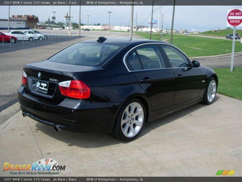 2007 BMW 3 Series 335i Sedan Jet Black / Black Photo #4