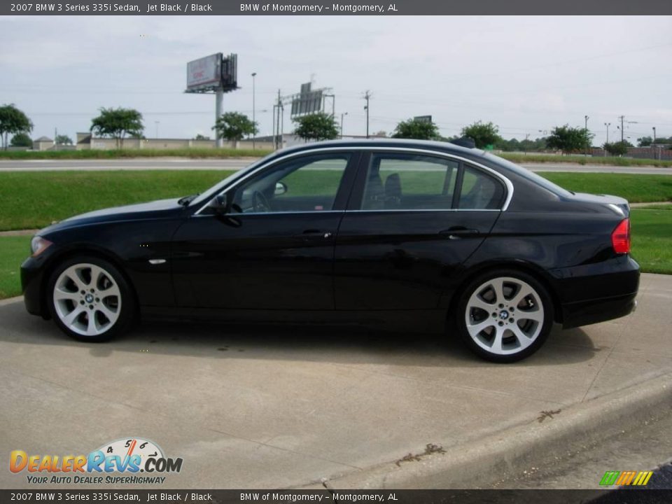 2007 BMW 3 Series 335i Sedan Jet Black / Black Photo #6