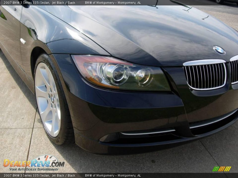 2007 BMW 3 Series 335i Sedan Jet Black / Black Photo #7