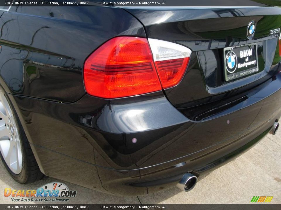 2007 BMW 3 Series 335i Sedan Jet Black / Black Photo #9