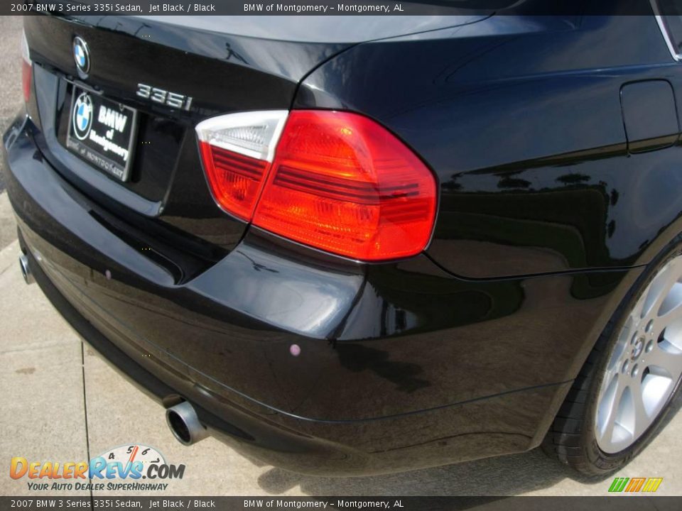 2007 BMW 3 Series 335i Sedan Jet Black / Black Photo #10