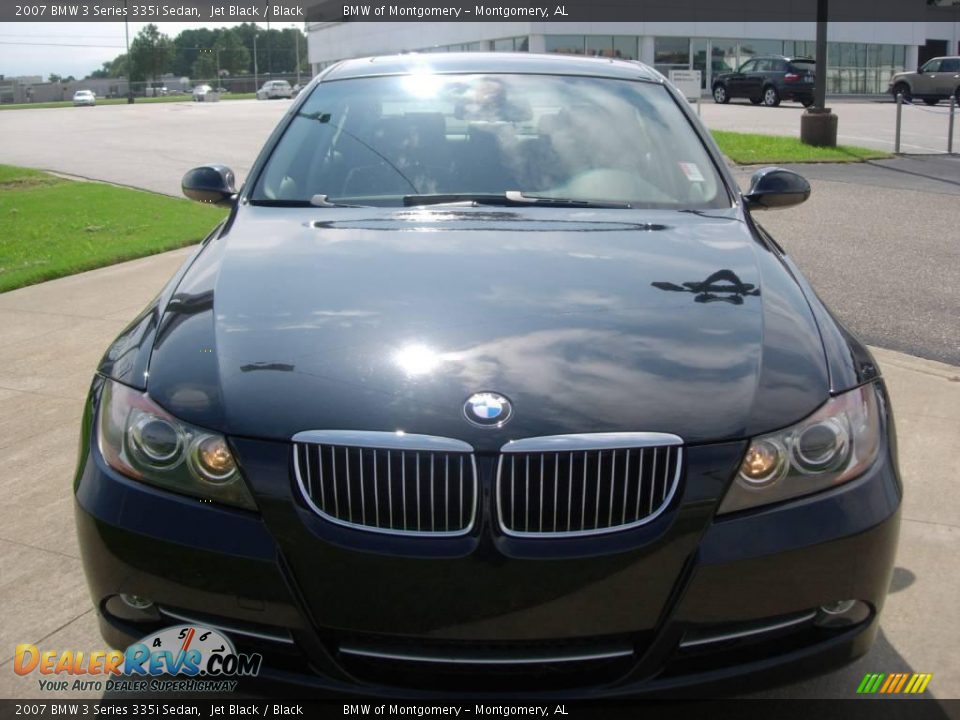 2007 BMW 3 Series 335i Sedan Jet Black / Black Photo #11