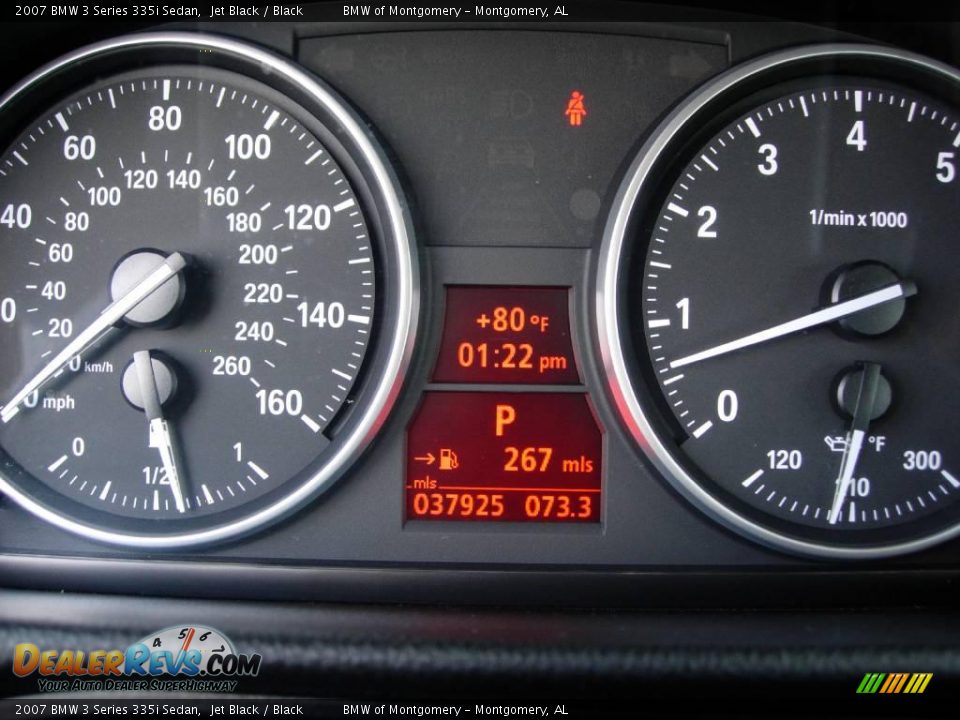 2007 BMW 3 Series 335i Sedan Jet Black / Black Photo #14