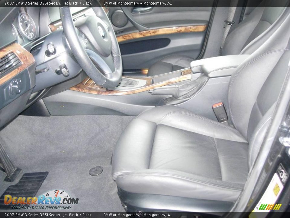 2007 BMW 3 Series 335i Sedan Jet Black / Black Photo #16