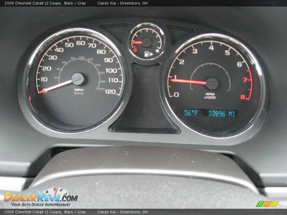 2006 Chevrolet Cobalt LS Coupe Black / Gray Photo #25