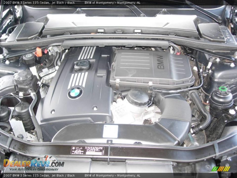 2007 BMW 3 Series 335i Sedan Jet Black / Black Photo #23