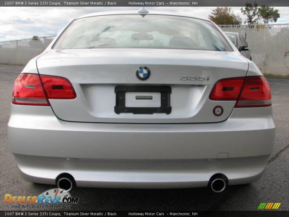 2007 BMW 3 Series 335i Coupe Titanium Silver Metallic / Black Photo #4