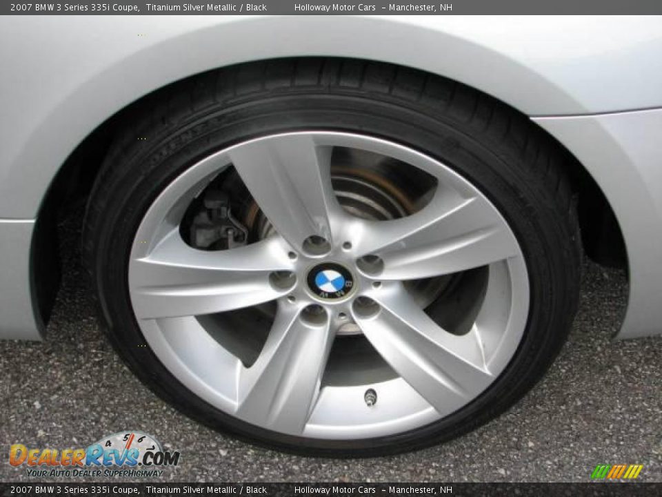2007 BMW 3 Series 335i Coupe Titanium Silver Metallic / Black Photo #5
