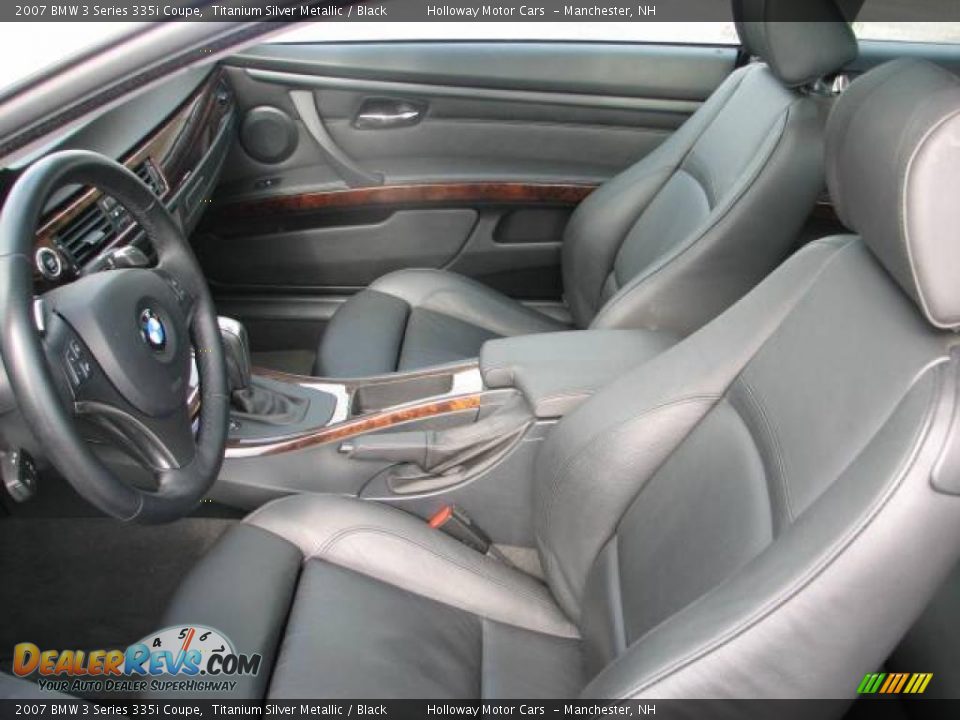 2007 BMW 3 Series 335i Coupe Titanium Silver Metallic / Black Photo #8