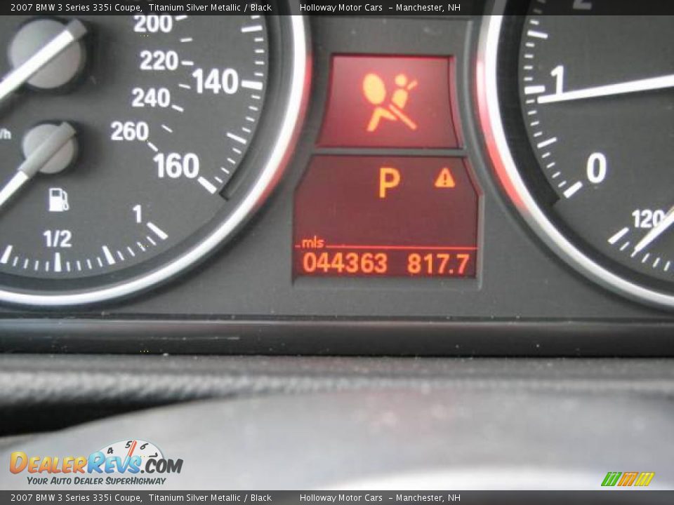 2007 BMW 3 Series 335i Coupe Titanium Silver Metallic / Black Photo #10