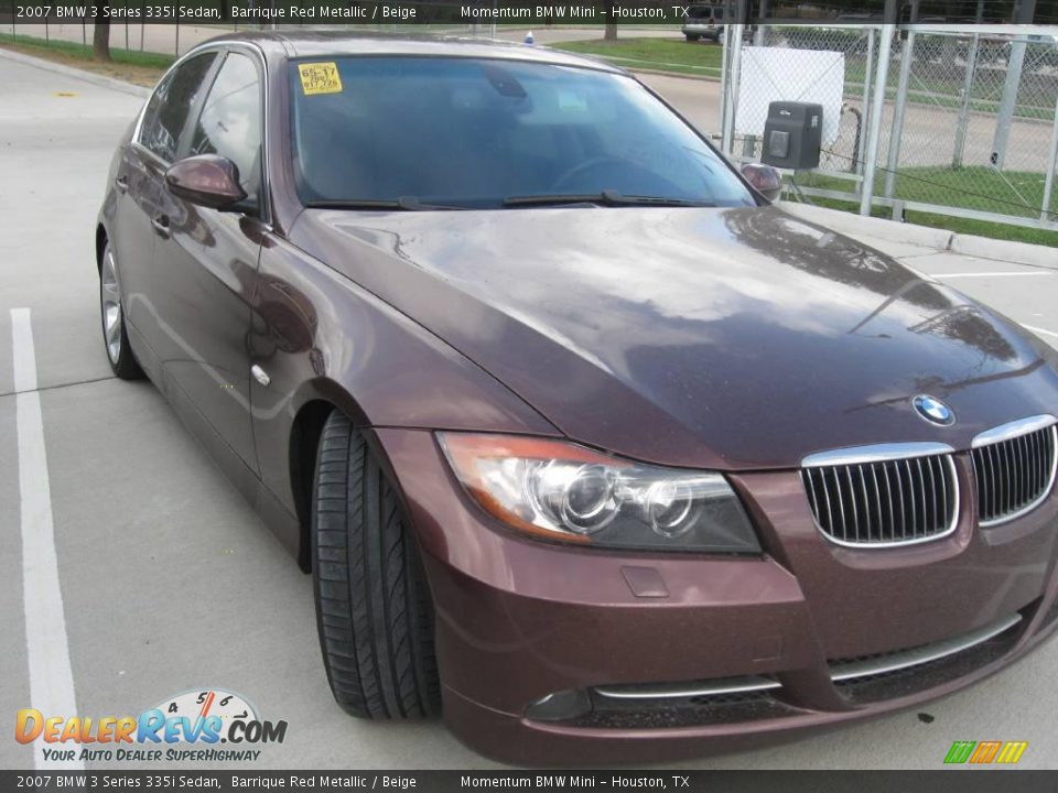 2007 BMW 3 Series 335i Sedan Barrique Red Metallic / Beige Photo #1