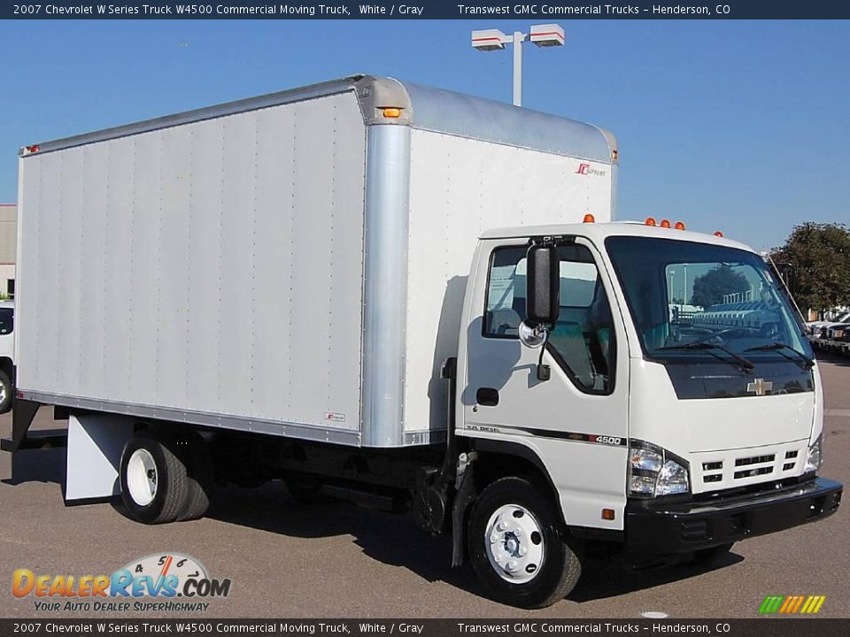 2007 Chevrolet W Series Truck W4500 Commercial Moving Truck White / Gray Photo #1