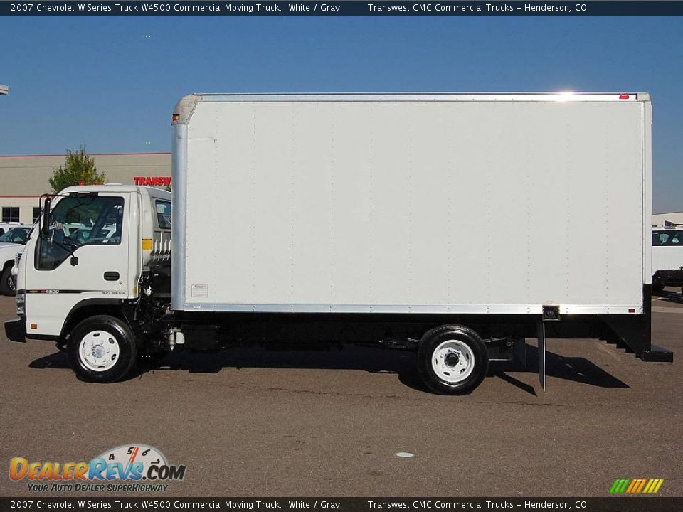 2007 Chevrolet W Series Truck W4500 Commercial Moving Truck White / Gray Photo #4