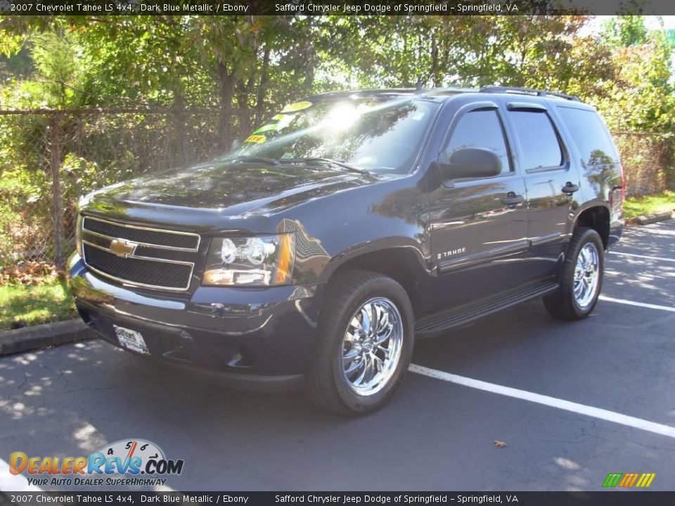 2007 Chevrolet Tahoe LS 4x4 Dark Blue Metallic / Ebony Photo #1