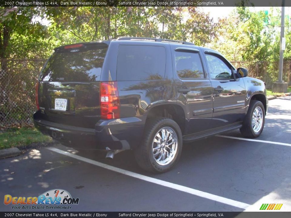 2007 Chevrolet Tahoe LS 4x4 Dark Blue Metallic / Ebony Photo #5