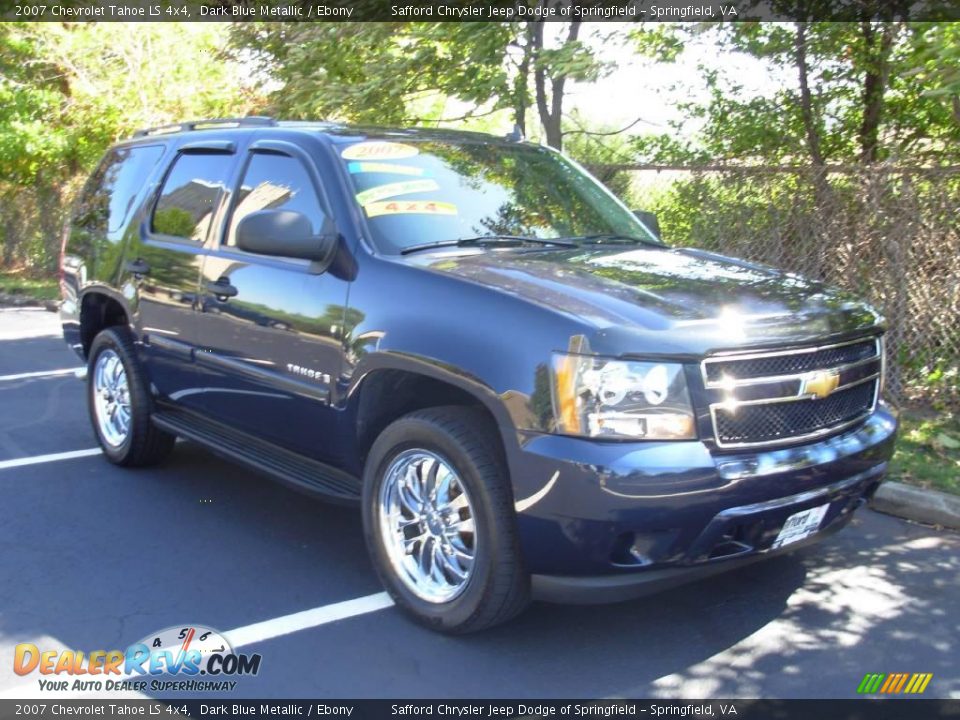 2007 Chevrolet Tahoe LS 4x4 Dark Blue Metallic / Ebony Photo #7