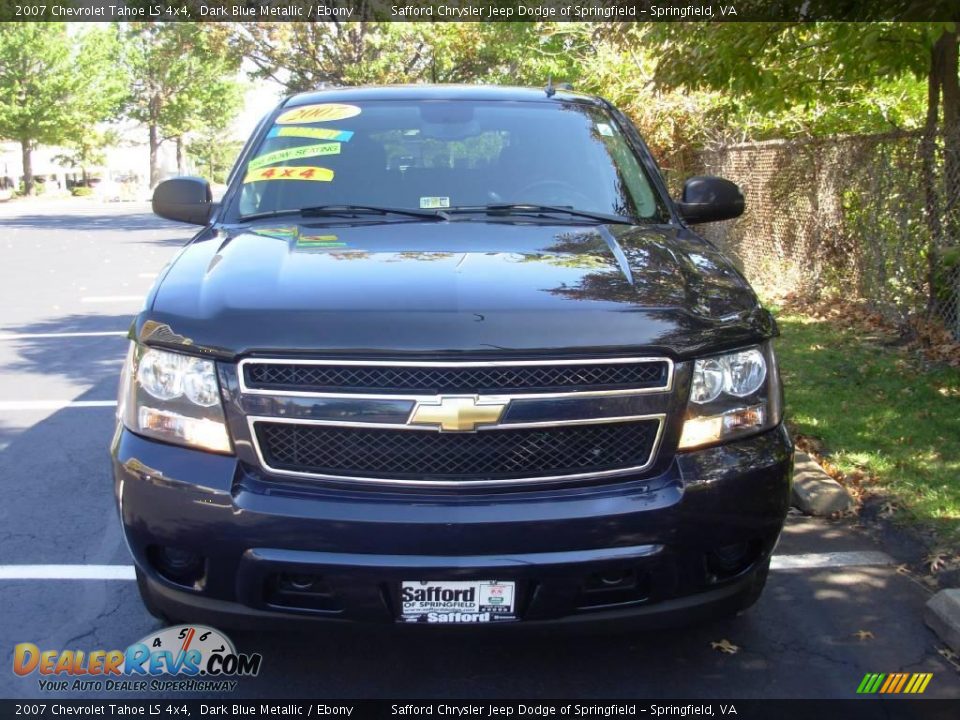 2007 Chevrolet Tahoe LS 4x4 Dark Blue Metallic / Ebony Photo #8