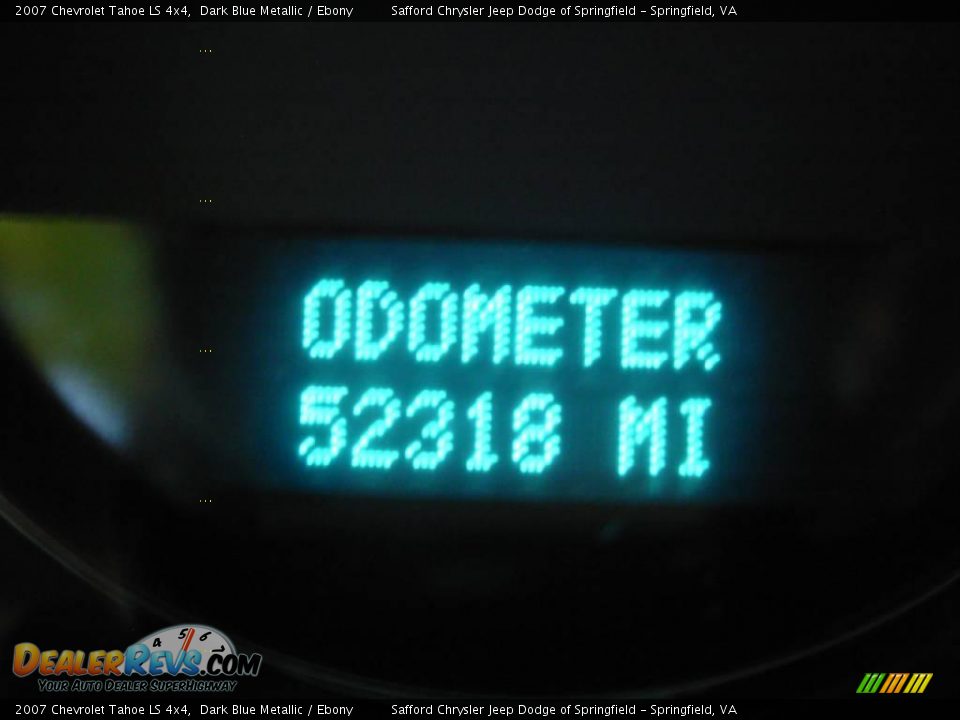 2007 Chevrolet Tahoe LS 4x4 Dark Blue Metallic / Ebony Photo #17