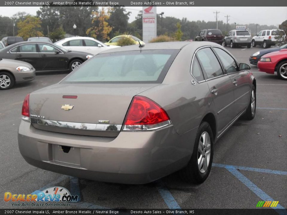 2007 Chevrolet Impala LS Amber Bronze Metallic / Neutral Beige Photo #6