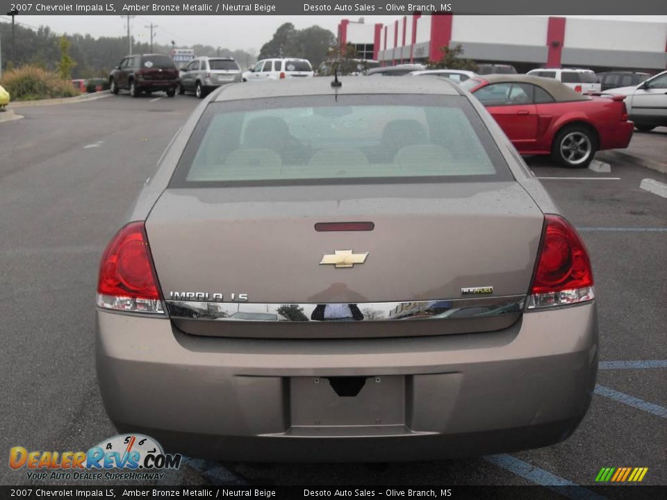 2007 Chevrolet Impala LS Amber Bronze Metallic / Neutral Beige Photo #7