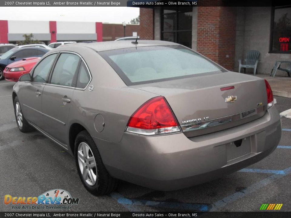 2007 Chevrolet Impala LS Amber Bronze Metallic / Neutral Beige Photo #8