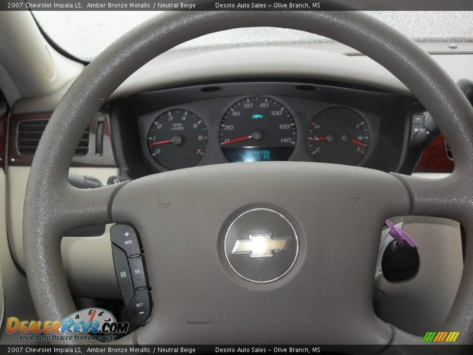 2007 Chevrolet Impala LS Amber Bronze Metallic / Neutral Beige Photo #10