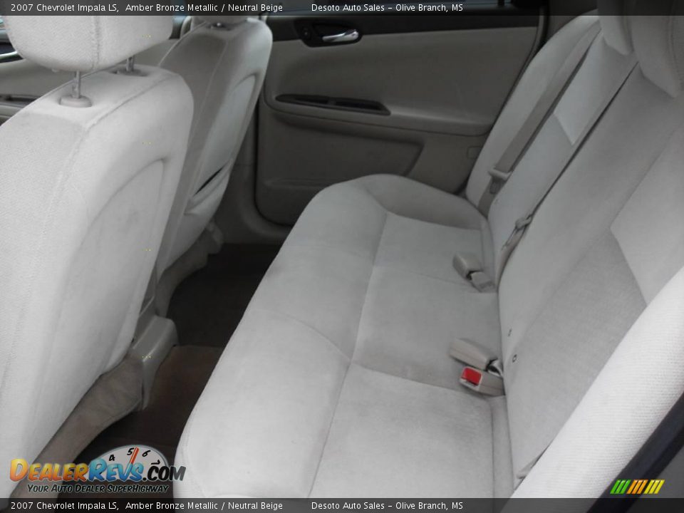 2007 Chevrolet Impala LS Amber Bronze Metallic / Neutral Beige Photo #15
