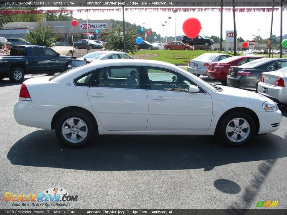2008 Chevrolet Impala LT White / Gray Photo #11