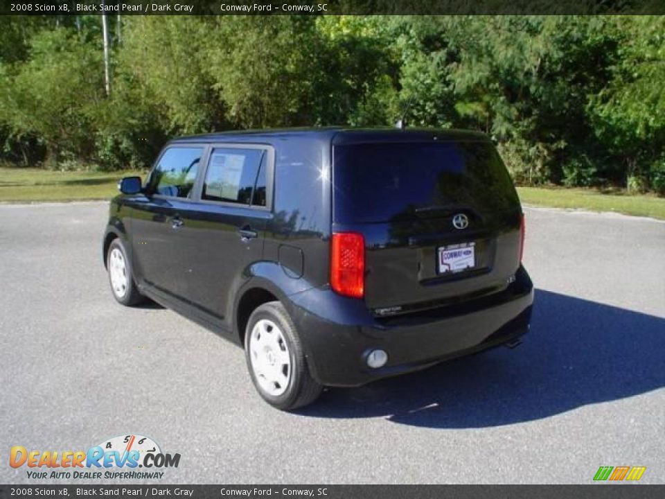 2008 Scion xB Black Sand Pearl / Dark Gray Photo #7