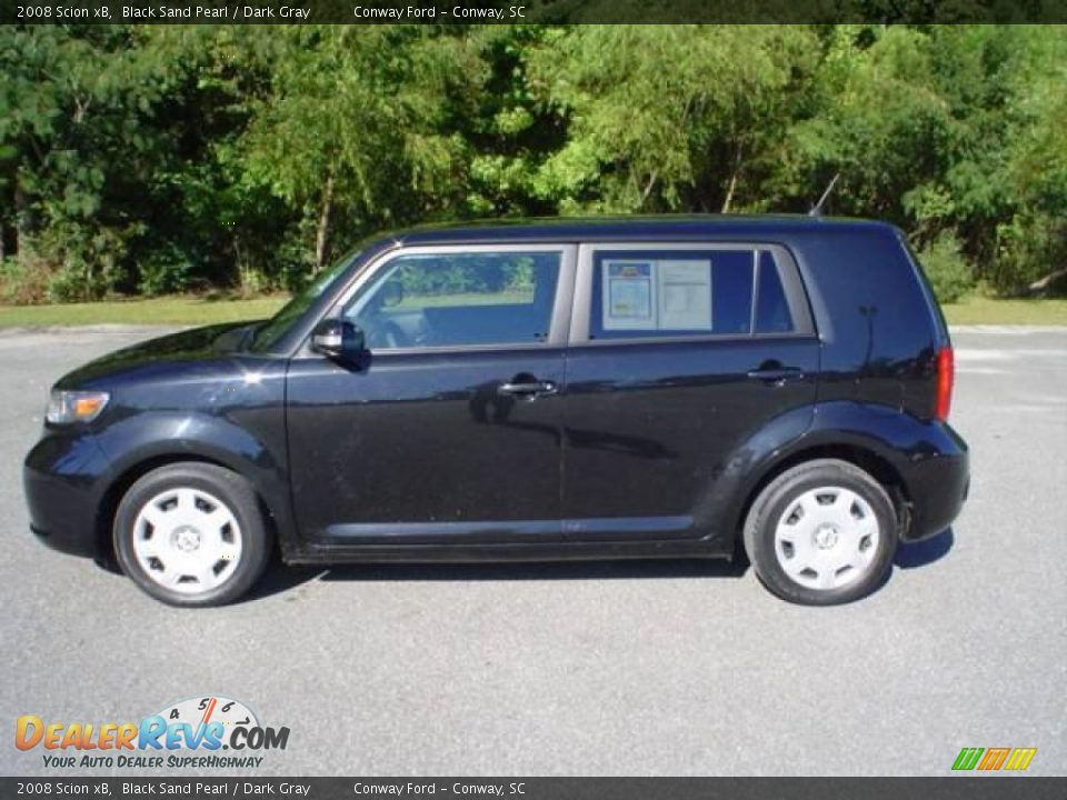 2008 Scion xB Black Sand Pearl / Dark Gray Photo #8