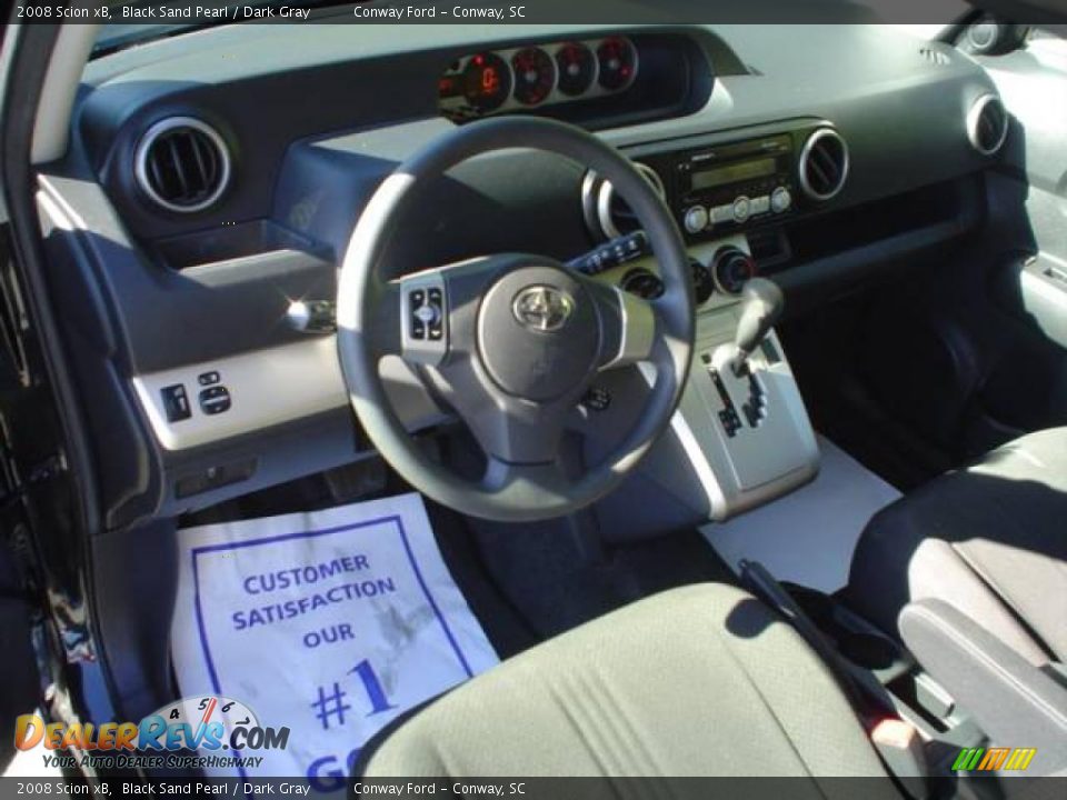 2008 Scion xB Black Sand Pearl / Dark Gray Photo #21