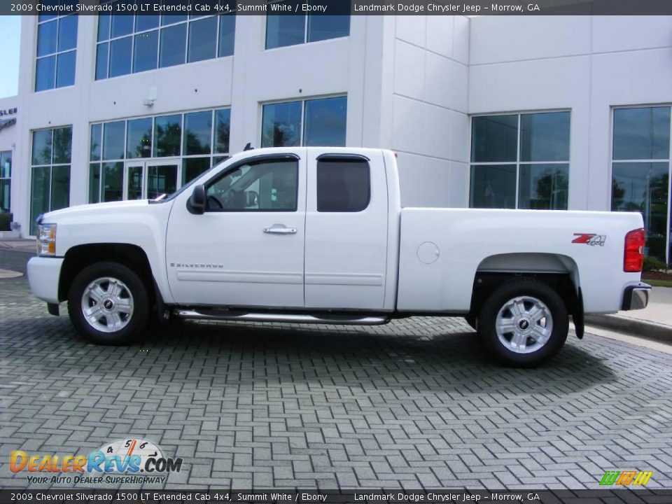 2009 Chevrolet Silverado 1500 LT Extended Cab 4x4 Summit White / Ebony Photo #2