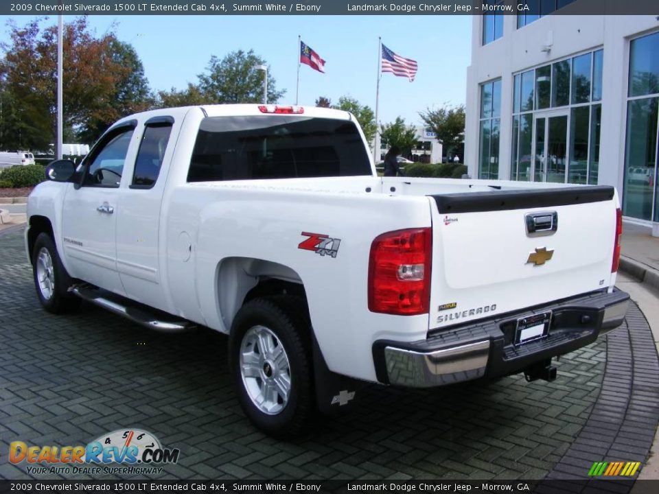 2009 Chevrolet Silverado 1500 LT Extended Cab 4x4 Summit White / Ebony Photo #3