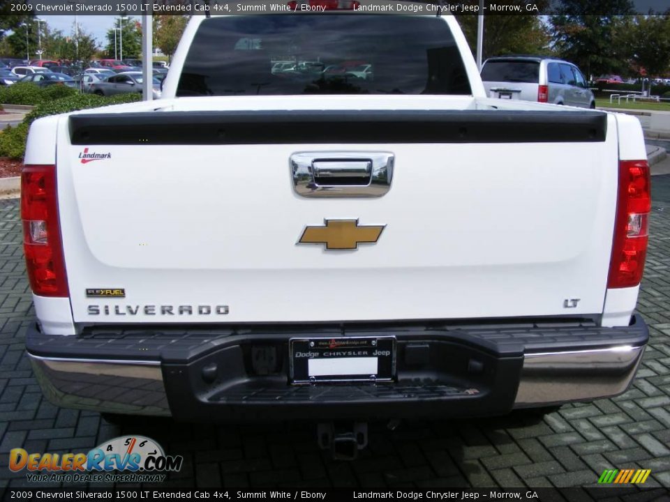 2009 Chevrolet Silverado 1500 LT Extended Cab 4x4 Summit White / Ebony Photo #4