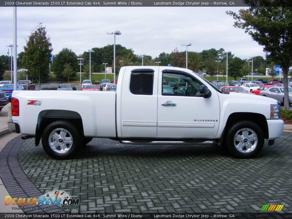 2009 Chevrolet Silverado 1500 LT Extended Cab 4x4 Summit White / Ebony Photo #6
