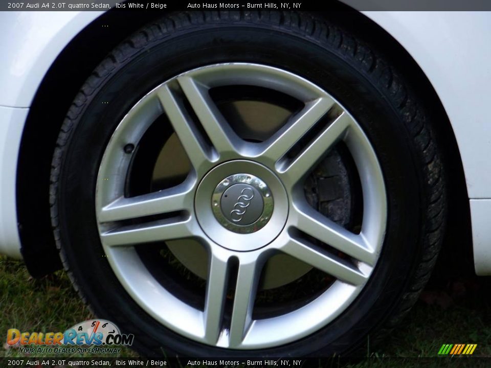 2007 Audi A4 2.0T quattro Sedan Ibis White / Beige Photo #10