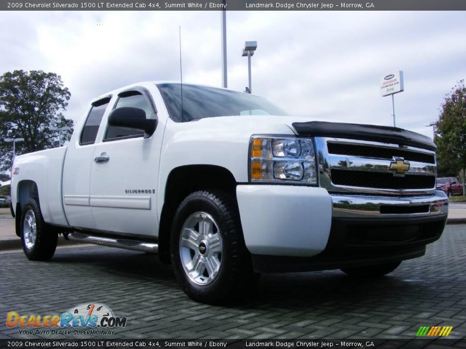 2009 Chevrolet Silverado 1500 LT Extended Cab 4x4 Summit White / Ebony Photo #7