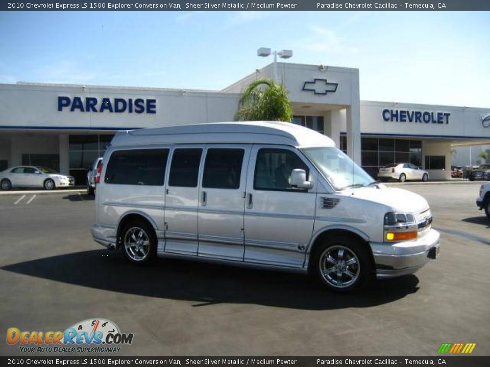 2010 Chevrolet Express LS 1500 Explorer Conversion Van Sheer Silver Metallic / Medium Pewter Photo #1