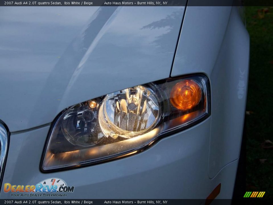 2007 Audi A4 2.0T quattro Sedan Ibis White / Beige Photo #11