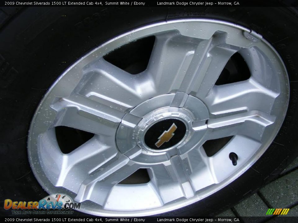 2009 Chevrolet Silverado 1500 LT Extended Cab 4x4 Summit White / Ebony Photo #9