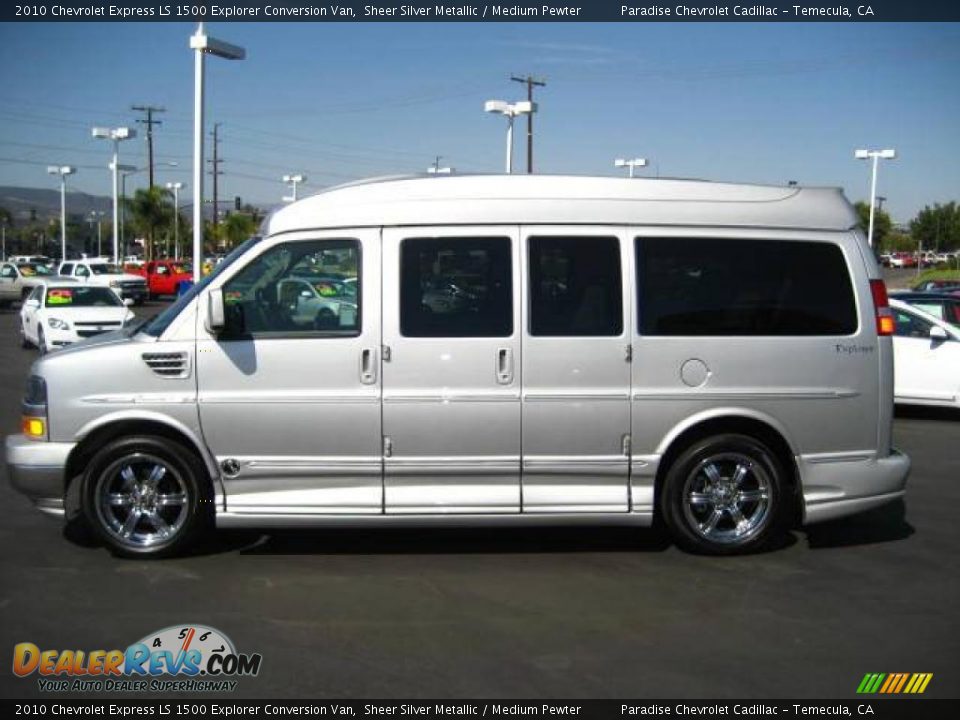 2010 Chevrolet Express LS 1500 Explorer Conversion Van Sheer Silver Metallic / Medium Pewter Photo #4