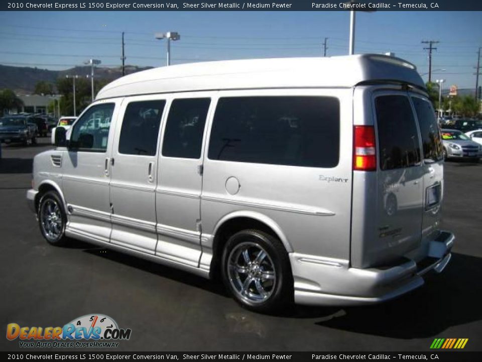 2010 Chevrolet Express LS 1500 Explorer Conversion Van Sheer Silver Metallic / Medium Pewter Photo #5