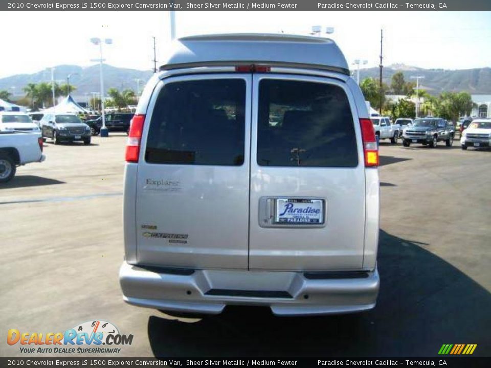 2010 Chevrolet Express LS 1500 Explorer Conversion Van Sheer Silver Metallic / Medium Pewter Photo #6