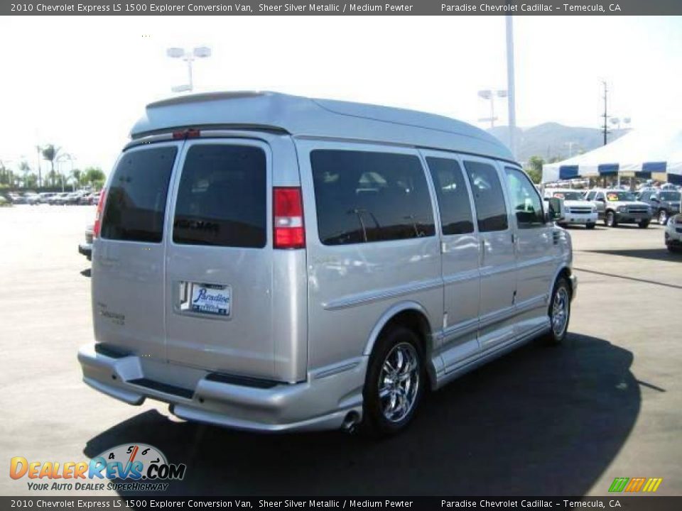 2010 Chevrolet Express LS 1500 Explorer Conversion Van Sheer Silver Metallic / Medium Pewter Photo #7