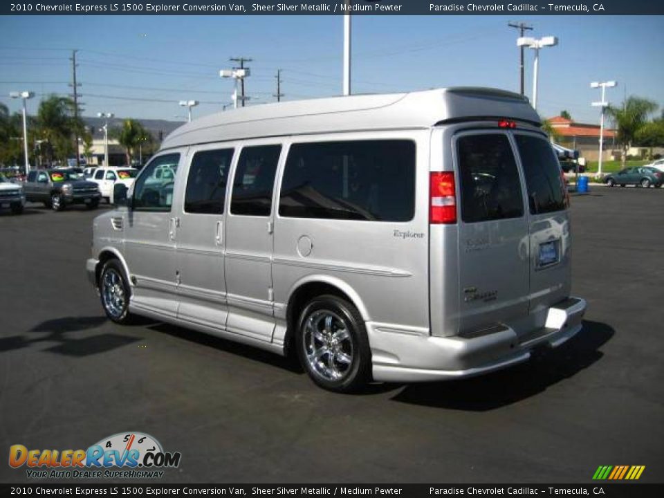 2010 Chevrolet Express LS 1500 Explorer Conversion Van Sheer Silver Metallic / Medium Pewter Photo #10