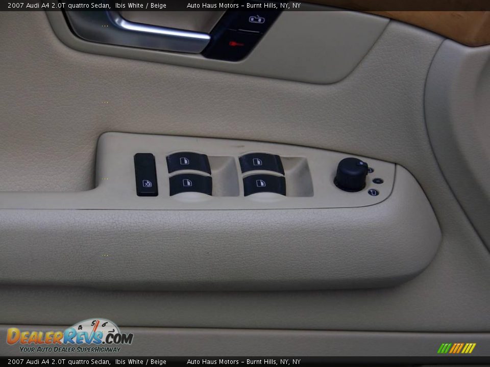 2007 Audi A4 2.0T quattro Sedan Ibis White / Beige Photo #18
